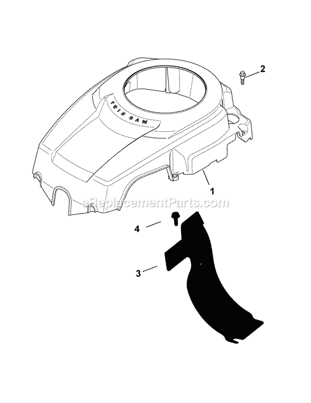 Kohler Sv591-3212 Blower Housing & Baffles Diagram and Parts List for LTX1040 (13AX90AS056, 13WX90AS009, 13WX90AS010, 13WX90) (2014) Cub Cadet Lawn Tractor